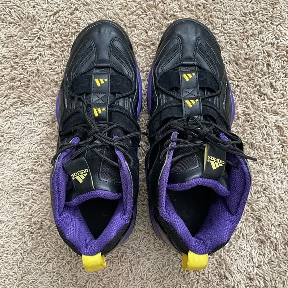RARE Adidas Top Ten 2000 Mens Size 12 US Black Purple Gold Lakers Kobe adidas Top Ten 2000 Basketball Lakers for Sale  main image 2